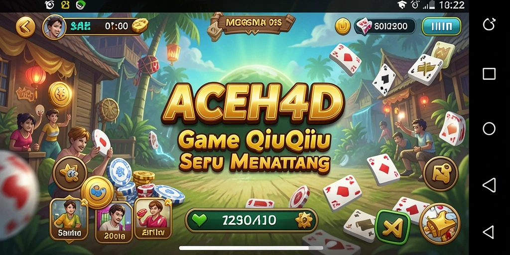Tampilan gameplay QiuQiu ACEH4D yang memukau dan seru.
