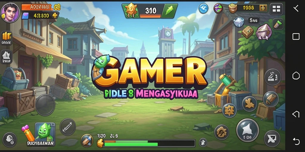 Tampilan gameplay GAMERP yang menarik dan menawan.