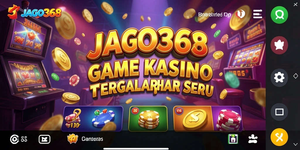 Screenshot gameplay JAGO368 menunjukkan suasana kasino yang hidup.
