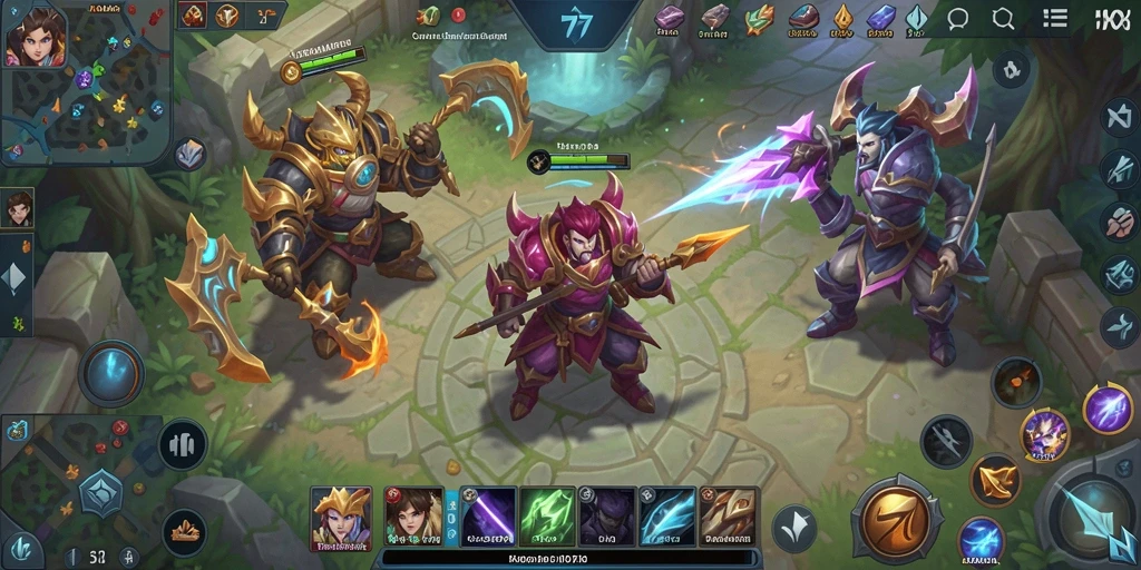 Gameplay seru KRAMAT77 dengan strategi MOBA yang mendebarkan.