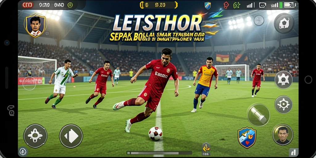 Gameplay LETSTHOR yang memukau di lapangan sepak bola.