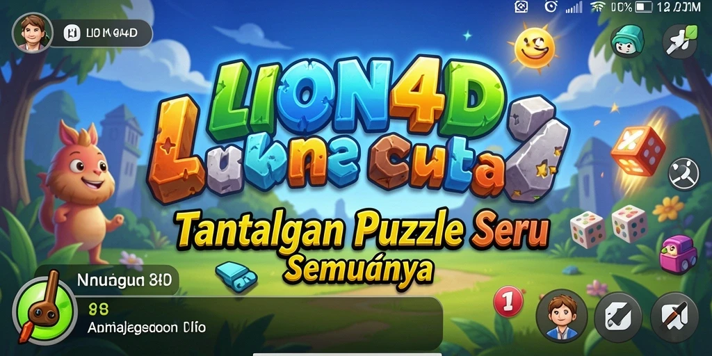 Tampilan gameplay LION4D dengan teka-teki yang menarik.
