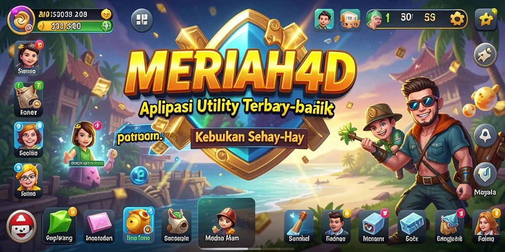 Tampilan antarmuka MERIAH4D yang sederhana dan fungsional.