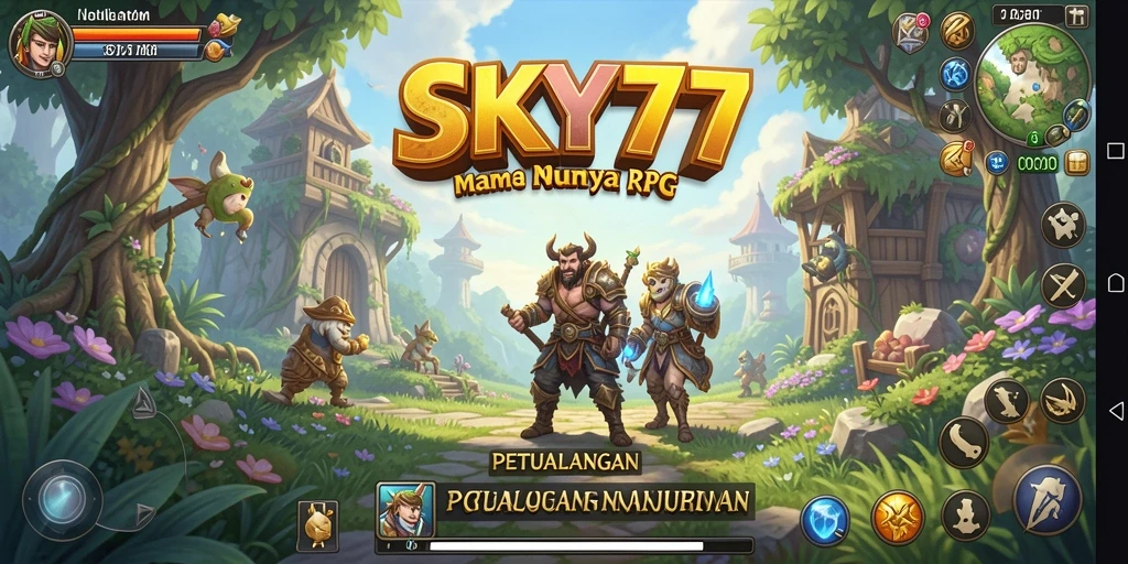 Screenshot menampilkan karakter utama dalam pertempuran melawan monster kuat.