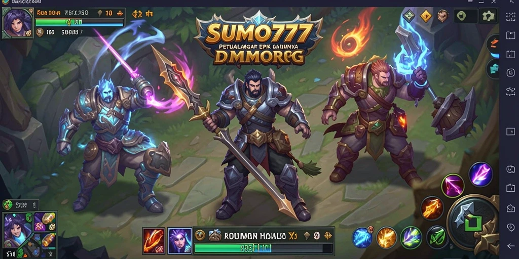 Tampilan gameplay <strong>SUMO777</strong> yang menakjubkan dalam dunia MMORPG.